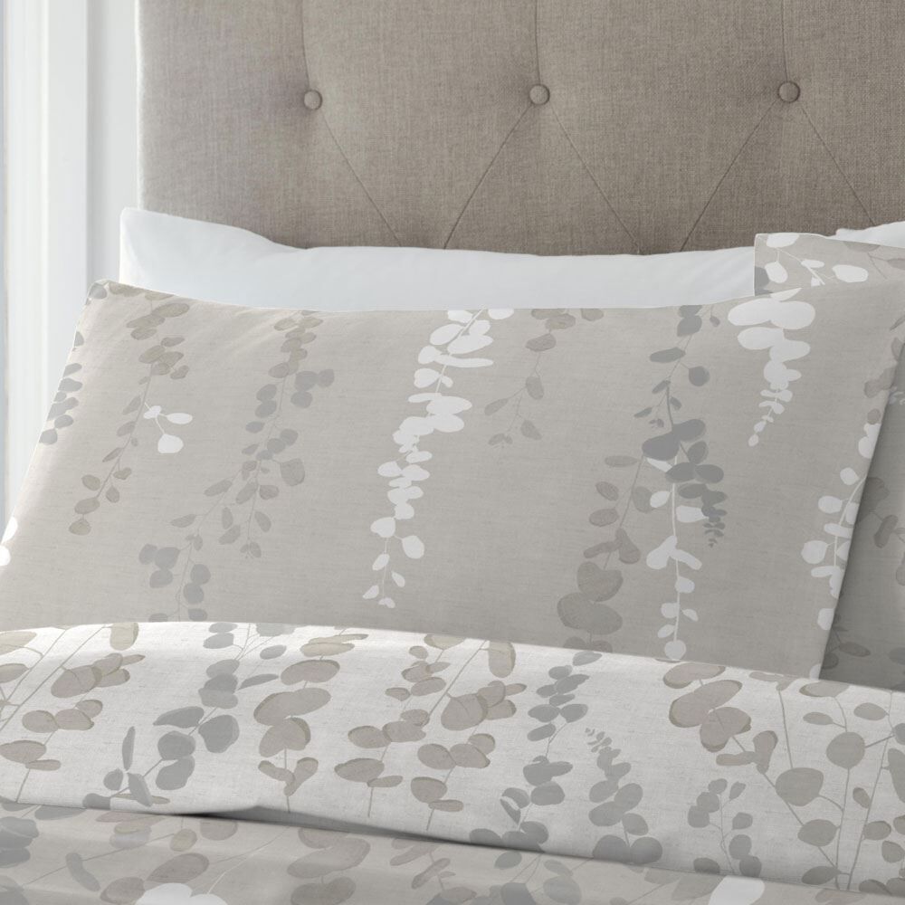 Drift Home Eucalyptus Trail Botanical Print Reversible Eco-Friendly Duvet Cover Set