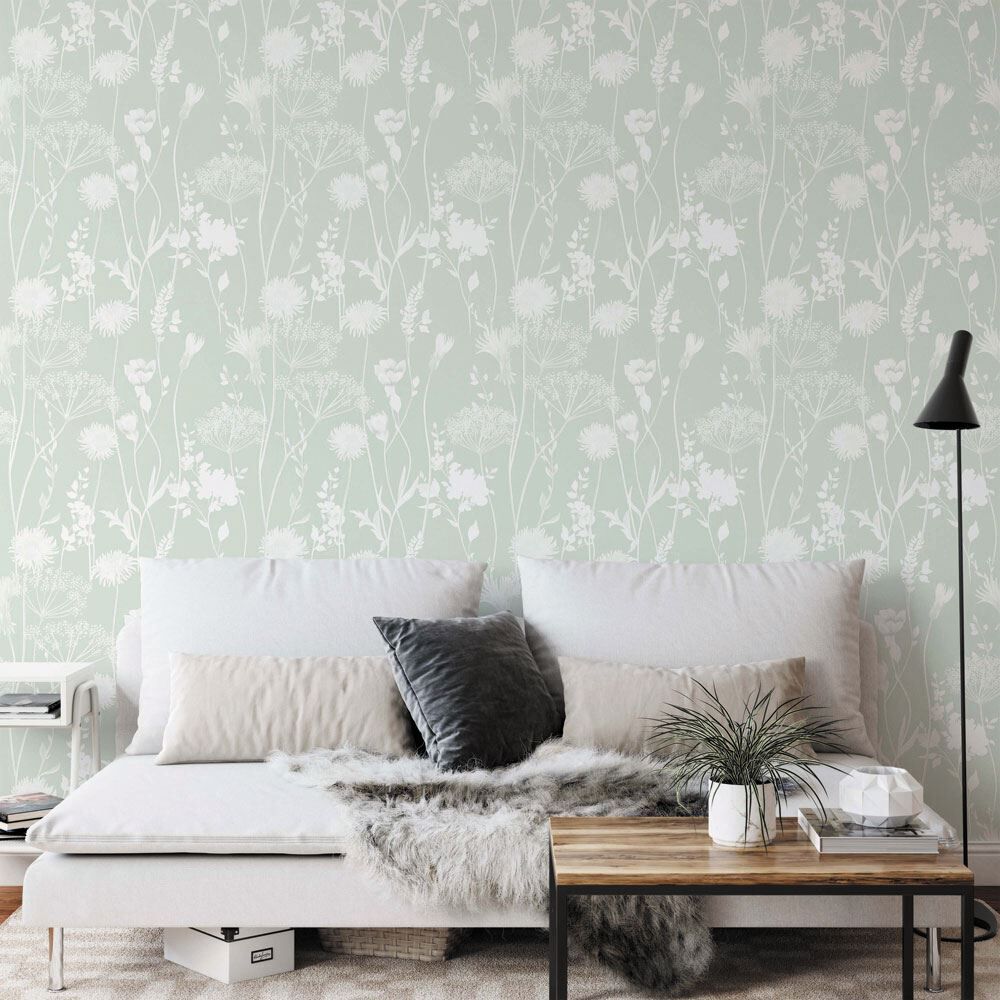Catherine Lansfield Meadowsweet Floral Hand Painted Wallpaper