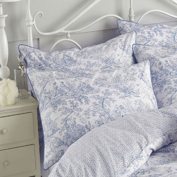 Riva Paoletti Canterbury Tales 100% Cotton 200 Thread Count Housewife Pillow Case, Grey