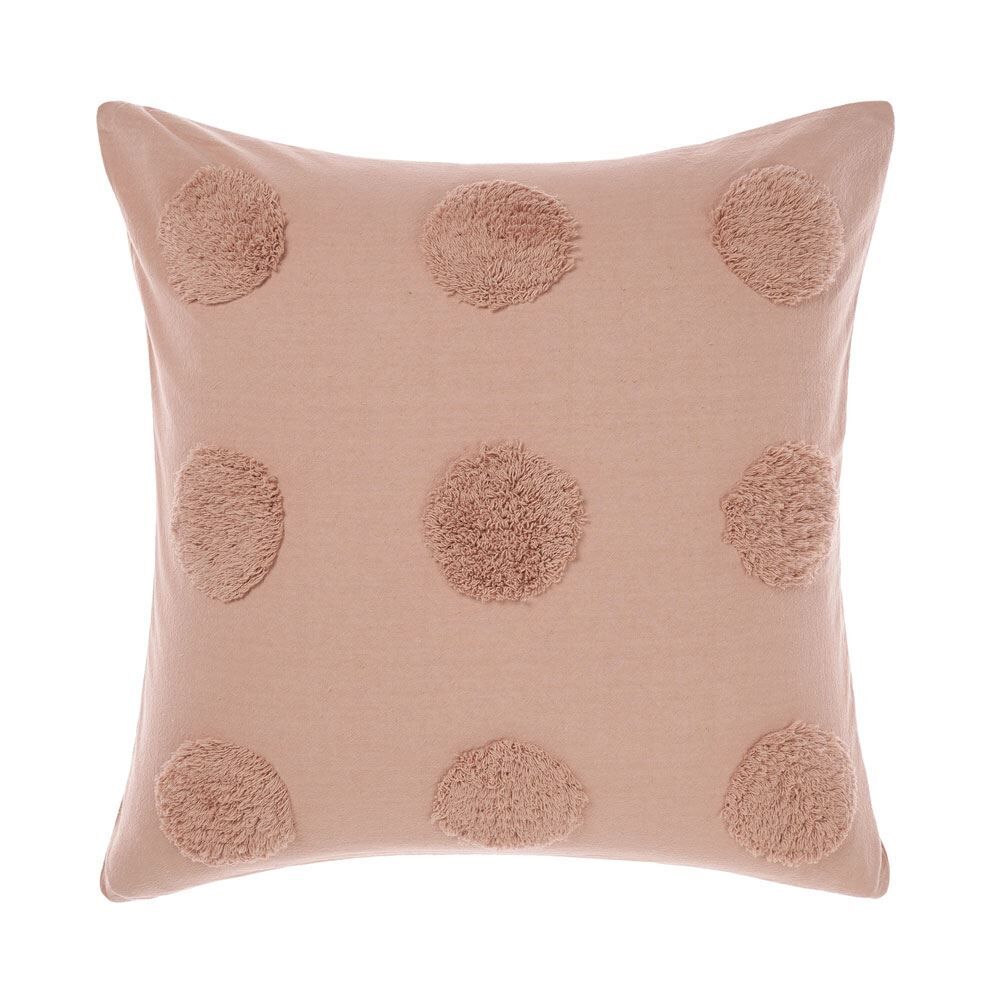 Linen House Haze Tufted Polka Dot 100% Cotton Continental Pillow Case
