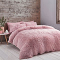 Catherine Lansfield Cuddly Deep Pile Shaggy Faux Fur Fleece Duvet Cover Set