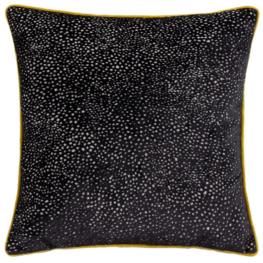 Paoletti Estelle Spotted Cut Velvet Piped Edge Cushion Cover