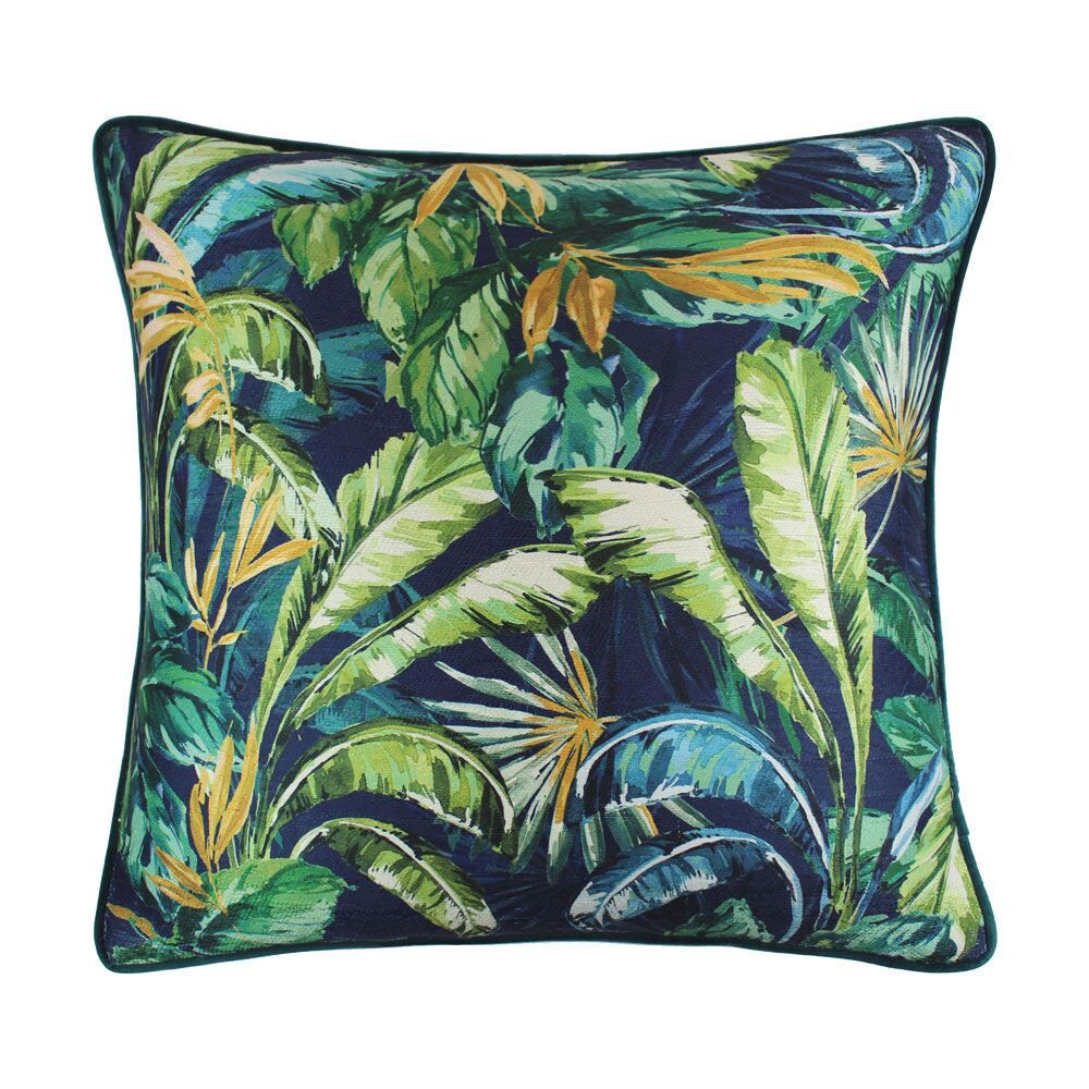 Scatter Box Paradisa Velour Feather Filled Piped Cushion