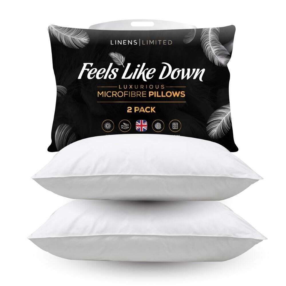 Linens Limited Luxurious Feels Like Down Microfibre Pillows
