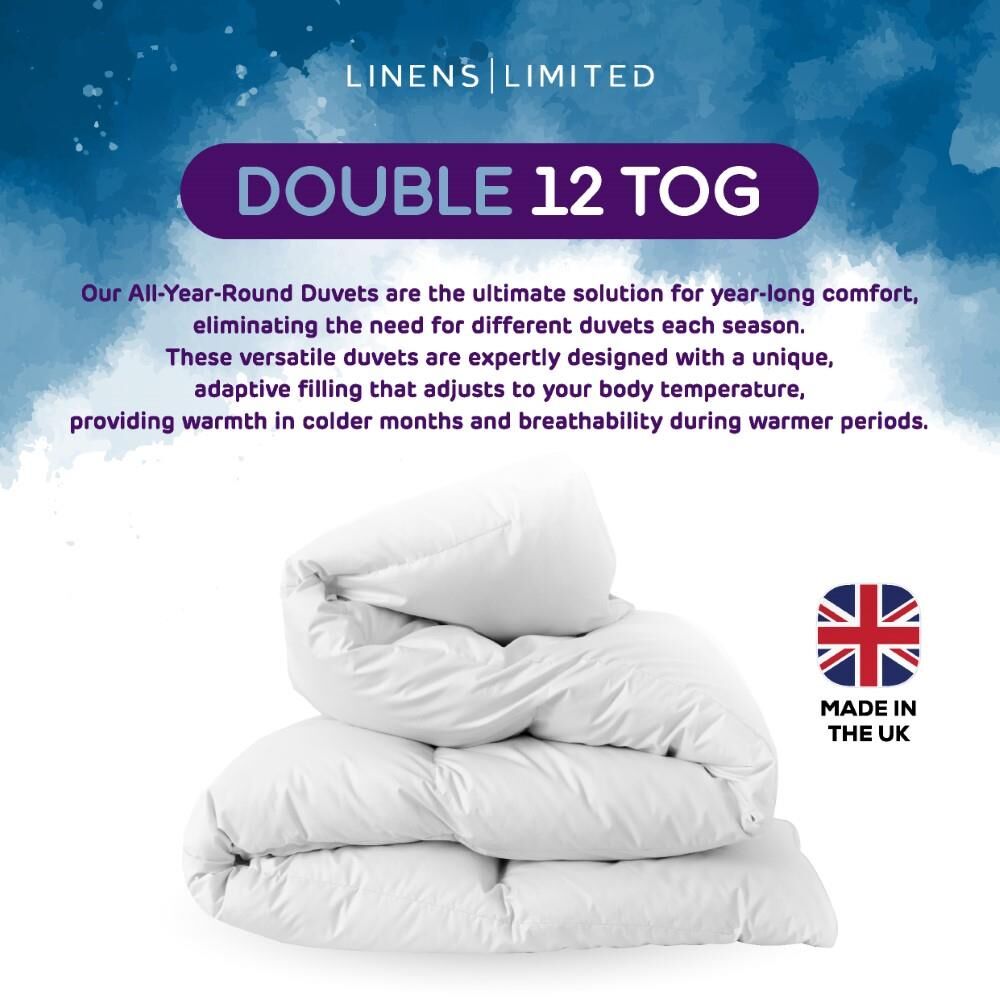 Linens Limited Polycotton Hollowfibre Non-Allergenic Duvet