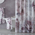 Catherine Lansfield Dramatic Floral Polyester Shower Curtain, Blush