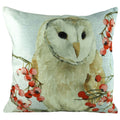 Evans Lichfield Christmas Owls Watercolour Print Cushion Cover, Multi, 43 x 43 Cm