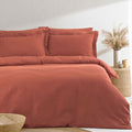 The Linen Yard Waffle 100% Cotton Duvet Cover Set