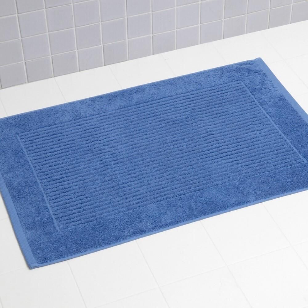 Linens Limited 100% Turkish Cotton Bath Mat, Cobolt Blue