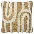 Furn Unio Braided 100% Jute Cushion Cover, Natural, 45 x 45 Cm