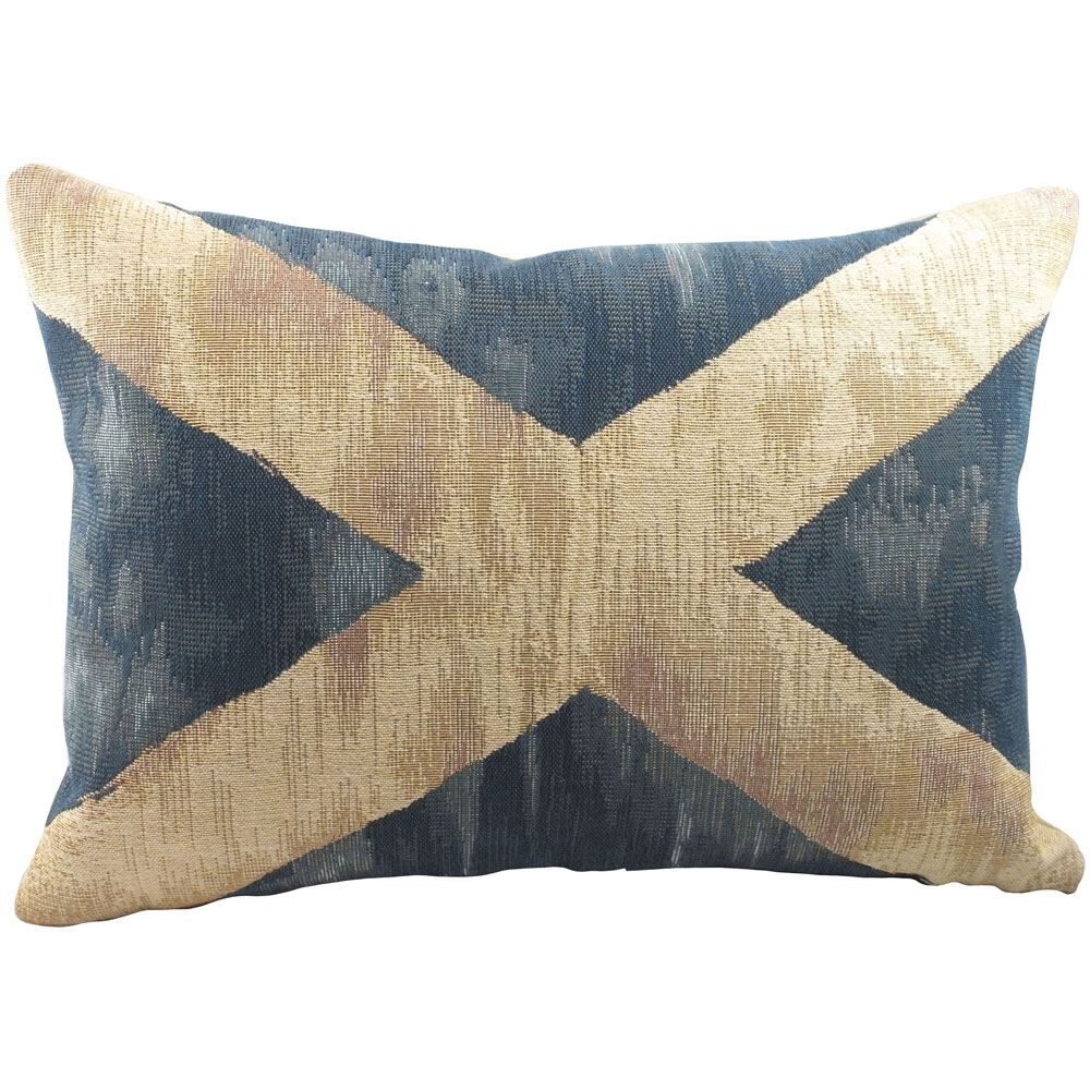 Evans Lichfield St Andrew Flag Tapestry 100% Cotton Cushion Cover, Multi, 32 x 46 Cm