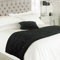 Riva Paoletti New Diamante Quilted Bed Runner, 70 x 220 Cm