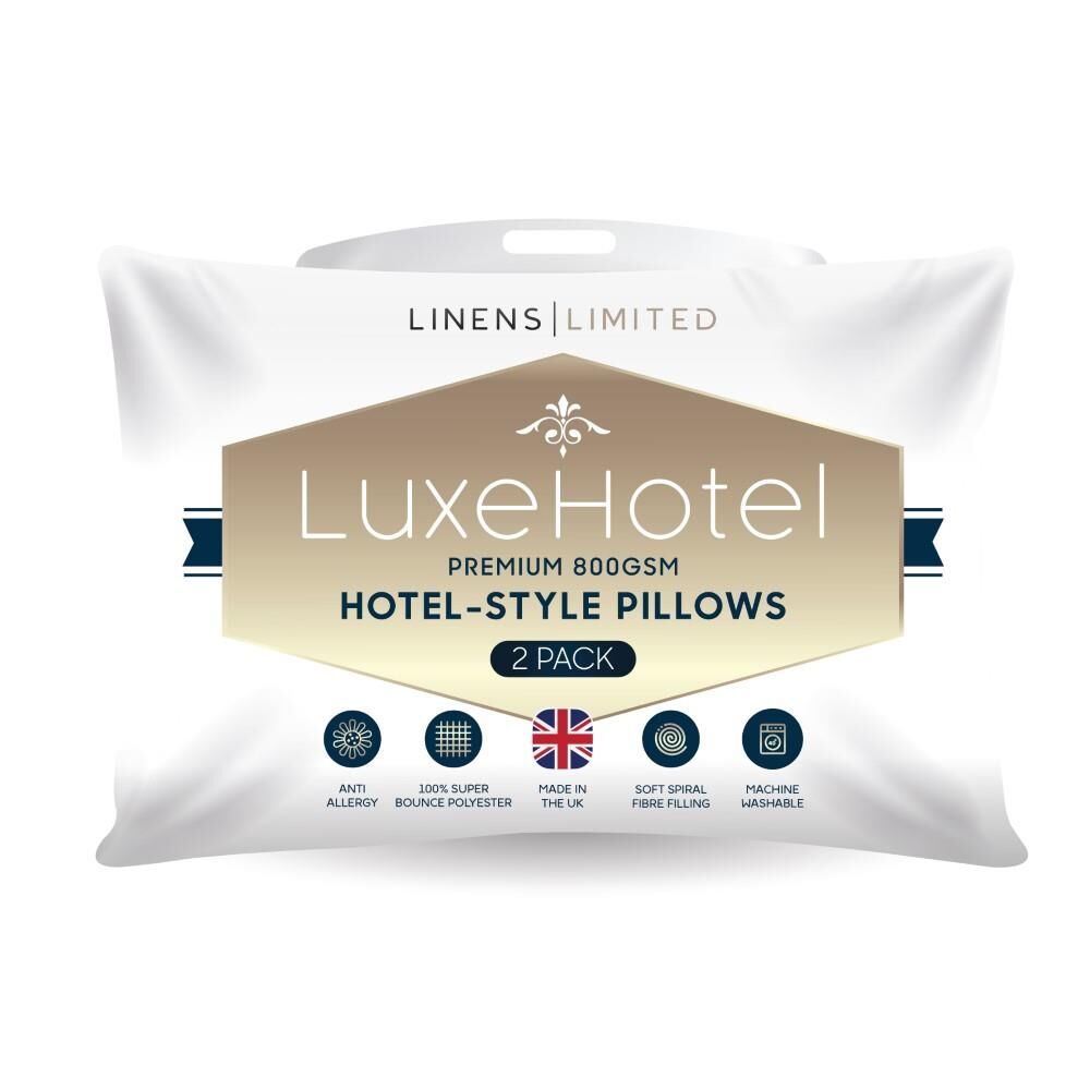Linens Limited LuxeHotel Bounce Back Non-Allergenic Pillows
