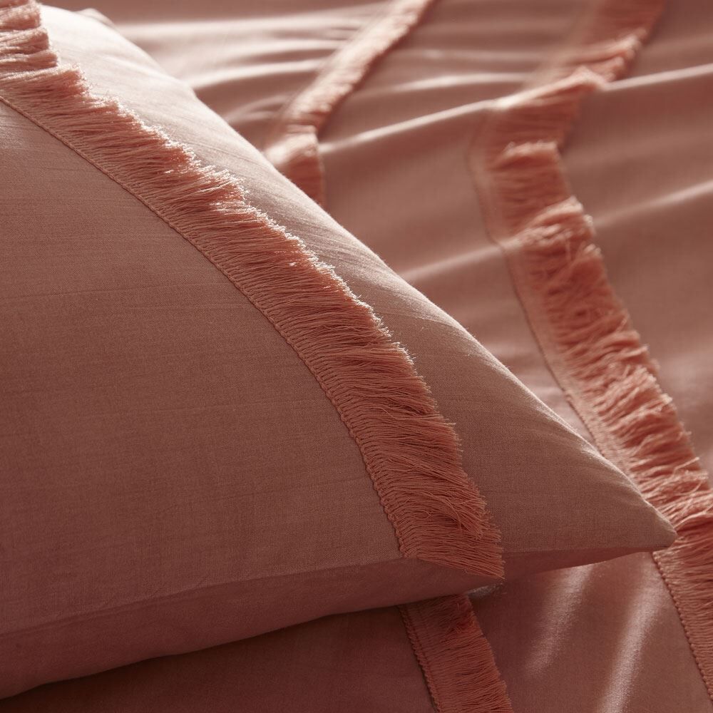 Appletree Loft Tabitha Chevron Tassel 100% Cotton Duvet Cover Set