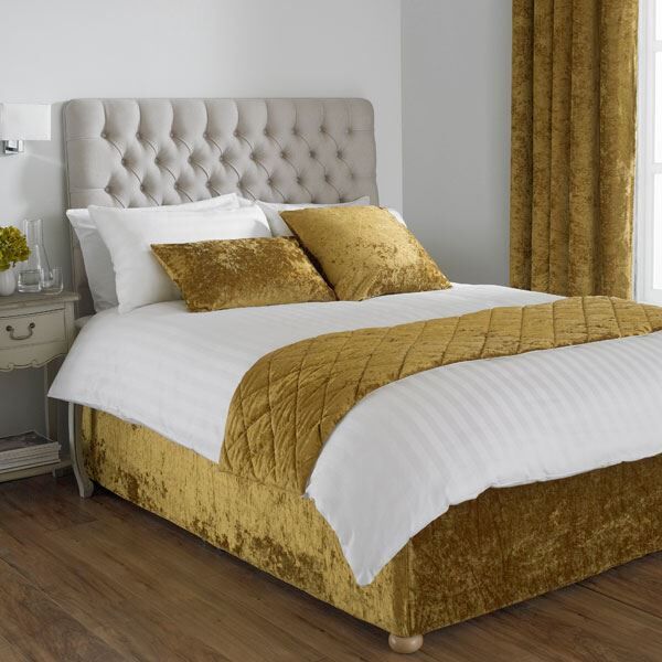 Paoletti Verona Crushed Velvet Divan Bed Base Wrap