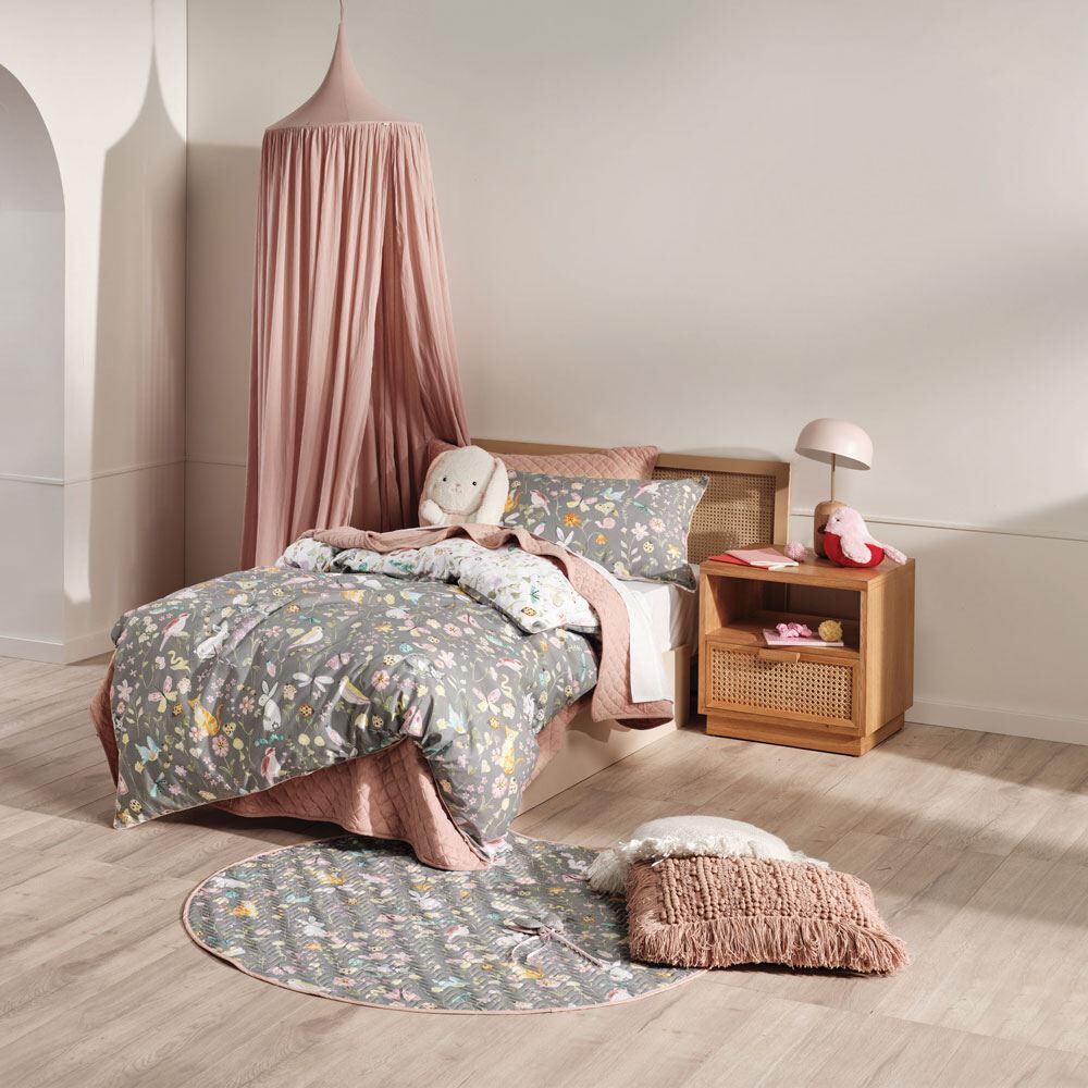 Linen House Kids Garden Friends Print 100% Cotton Duvet Cover Set