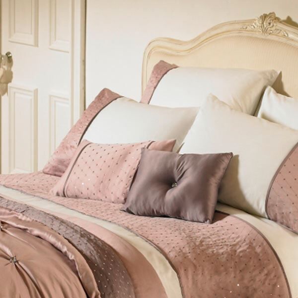 Riva Home Romantica Embellished Sequin Filled Boudoir Cushion, 30 x 50 Cm