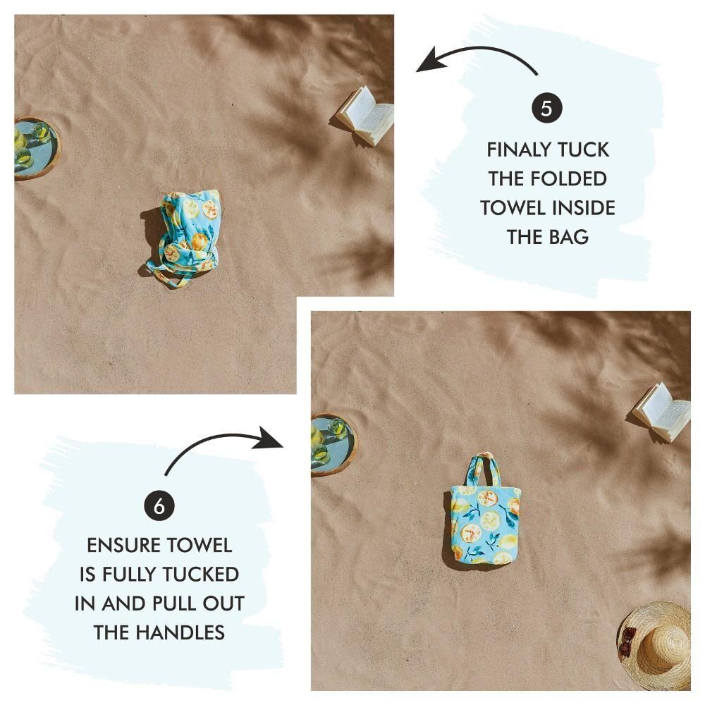 Catherine Lansfield Summer Fruits 100% Cotton Beach Towel, Green