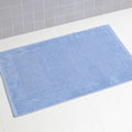Linens Limited 100% Turkish Cotton Bath Mat, Light Blue