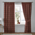 Dreams & Drapes Woven Hawthorne Damask Jacquard Lined Pencil Pleat Curtains
