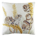Evans Lichfield Woodland Fieldmice Watercolour Print Cushion Cover, Multi, 43 x 43 Cm