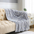 Night Zone Moon & Stars Glow In The Dark Super Soft Fleece Warm & Cosy Throw