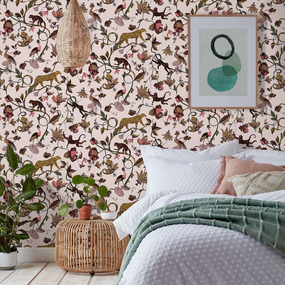 Furn Exotic Wildlings Tropical Printed Wallpaper
