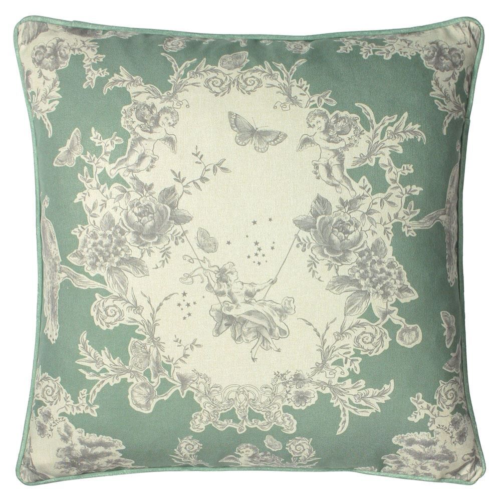 Paoletti Burford Renaissance Floral Piped Edge Cushion Cover