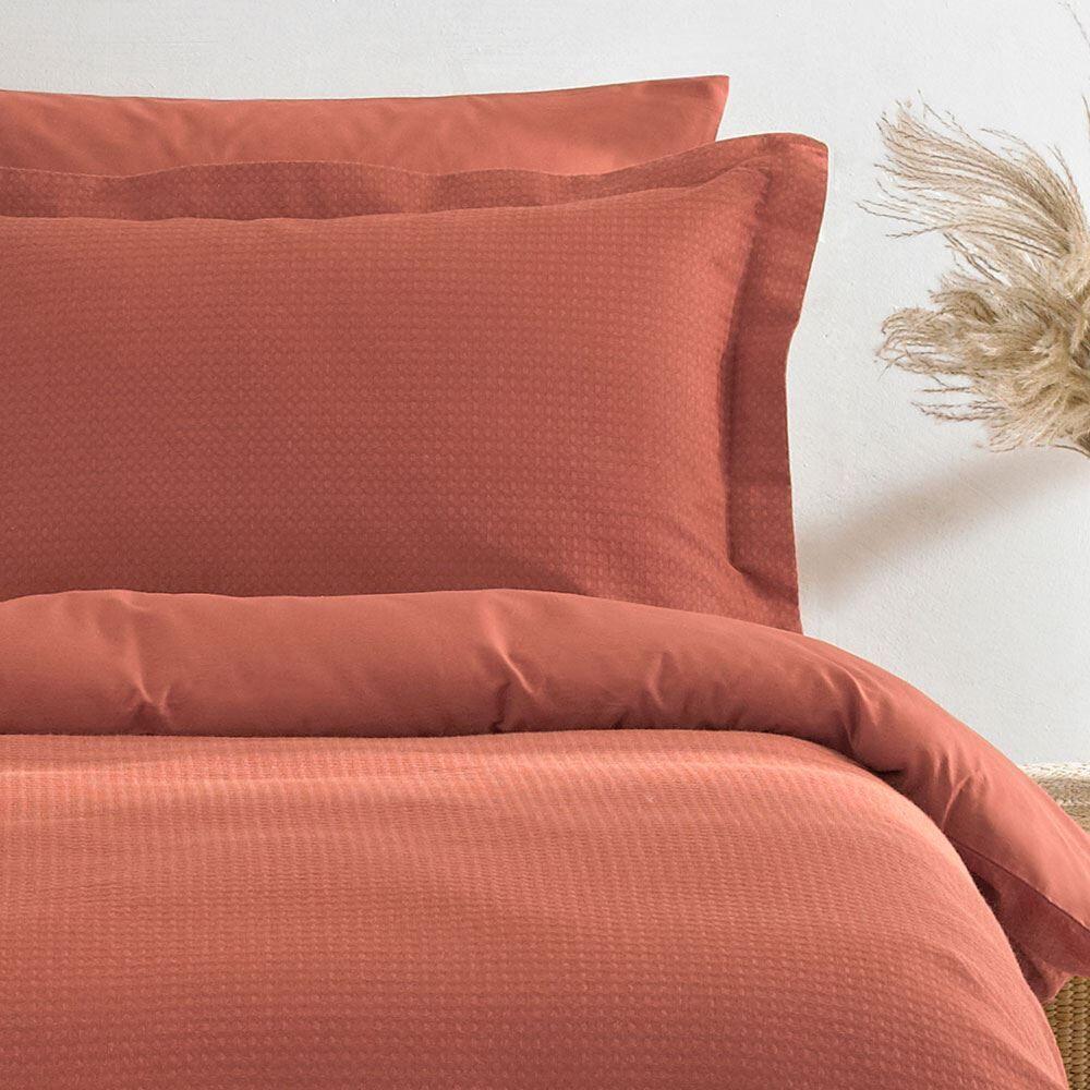 The Linen Yard Waffle 100% Cotton Duvet Cover Set