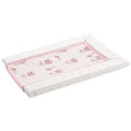 By Carla Large Little Petal Changing Mat With Towelling Stain Resistant Liner, White/Pink