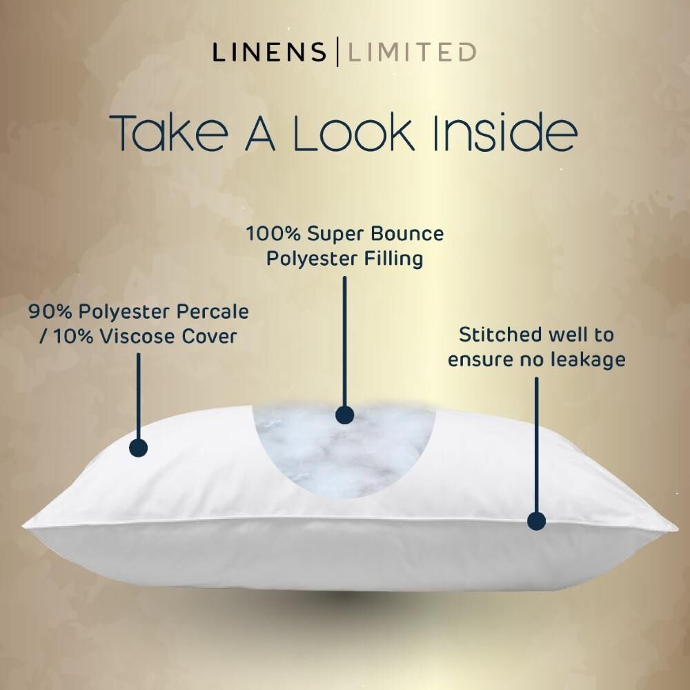 Linens Limited LuxeHotel Bounce Back Non-Allergenic Pillows
