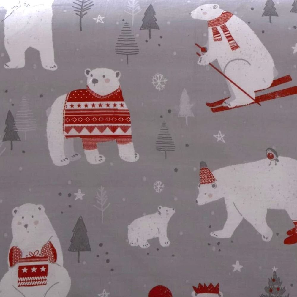 Bedlam Merry Christmas Polar Bears Easy Care Duvet Cover Set