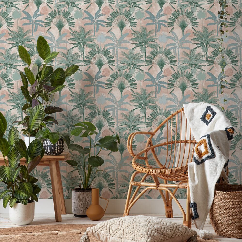 Furn Malaysian Palm Printed Wallpaper