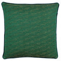 Riva Paoletti Highbury Geometric Cube Jacquard Weave Cushion Cover, Emerald, 50 x 50 Cm