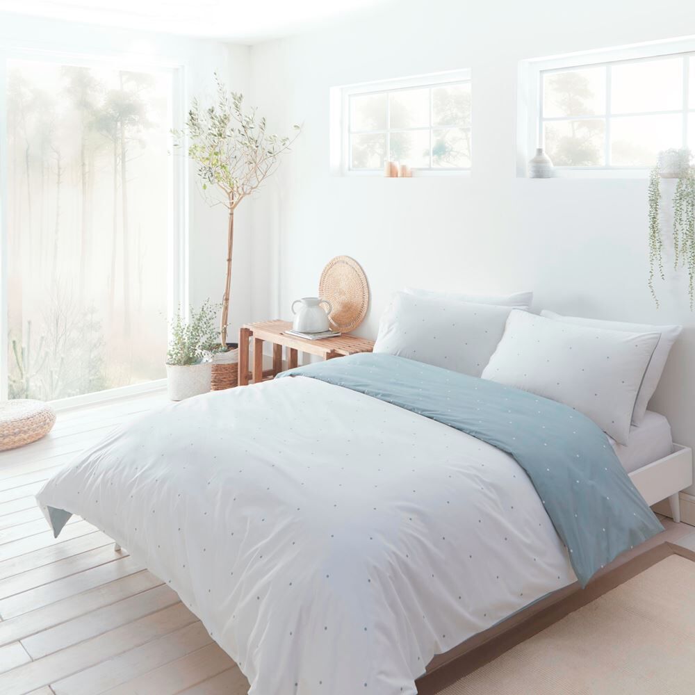 Drift Home Betty Spot Print Sustainable Eco-Friendly Reversible Duvet Cover Set