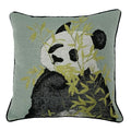 Furn Pandas Jacquard Woven Cushion Cover, Green, 45 x 45 Cm