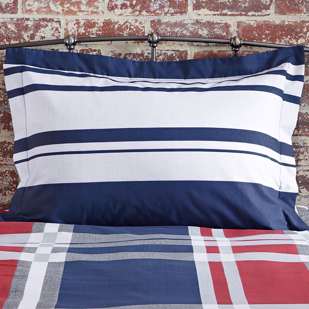 Charlotte Thomas Carson Stripe Printed Polycotton Oxford Pillow Case