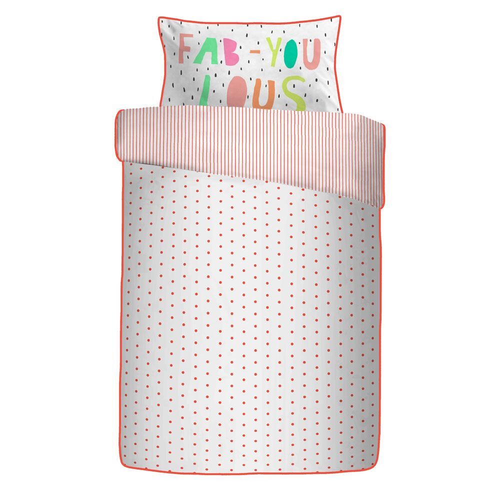 Appletree Kids Tilly Spot Print 100% Cotton Duvet Cover Set