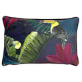 Paoletti Kala Toucan Piped Edge Cushion Cover, Multi, 30 x 50 Cm