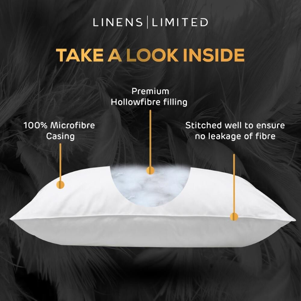 Linens Limited Luxurious Feels Like Down Microfibre Pillows