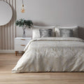 Paoletti Marble Jacquard Metallic Swirl Duvet Cover Set