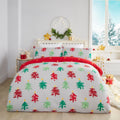 Fusion Christmas Festive Trees 100% Brushed Cotton Reversible Duvet Cover Set