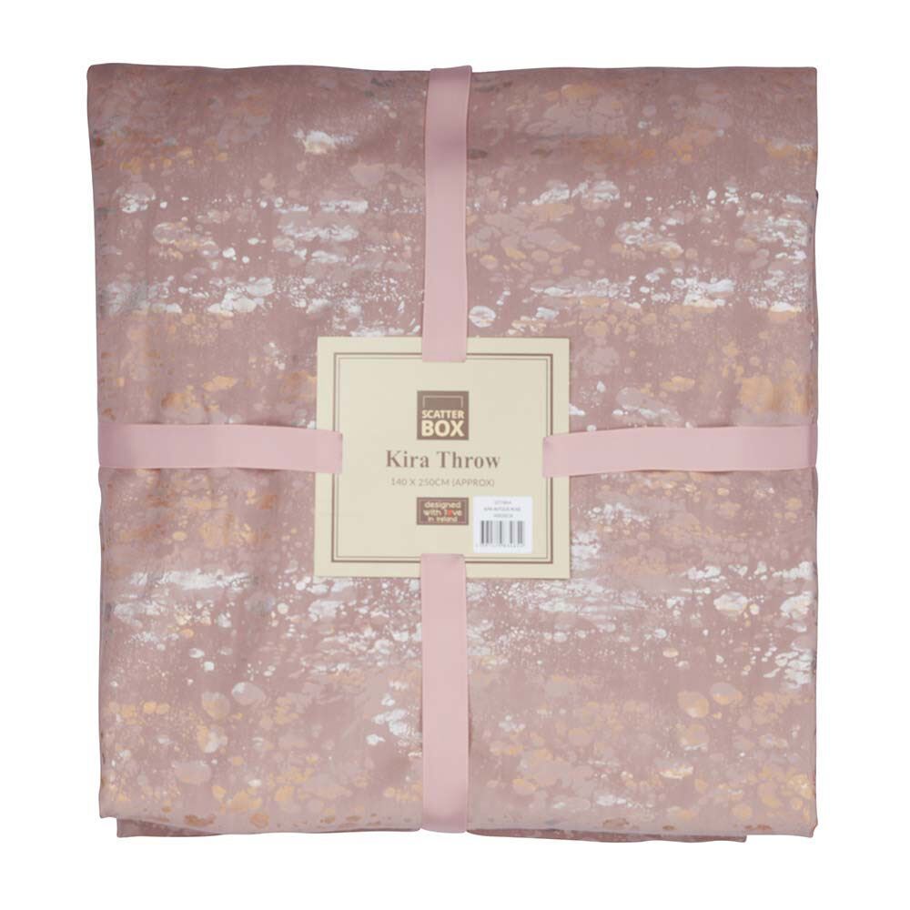 Scatter Box Kira Metallic Fleck Faux Velvet Throw
