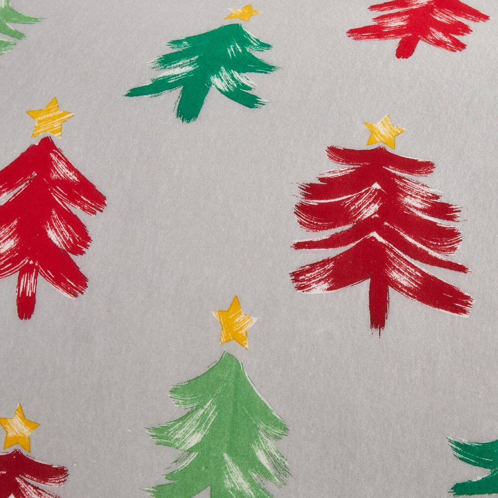 Fusion Christmas Festive Trees 100% Brushed Cotton Reversible Duvet Cover Set